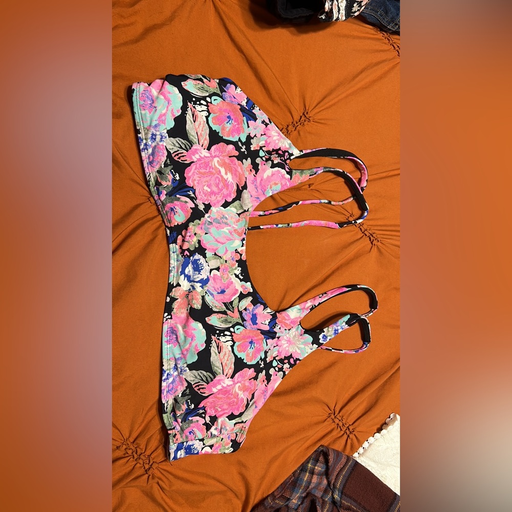 Floral swim top